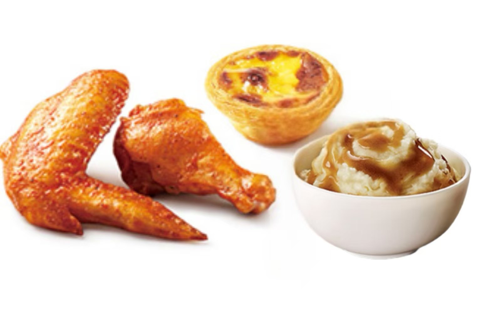 肯德基-土豆泥+奥尔良烤翅+葡式蛋挞