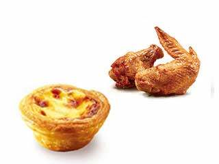 肯德基-葡式蛋挞+新奥尔良烤翅(2块)