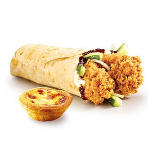 肯德基-老北京鸡肉卷两件套（蛋挞）