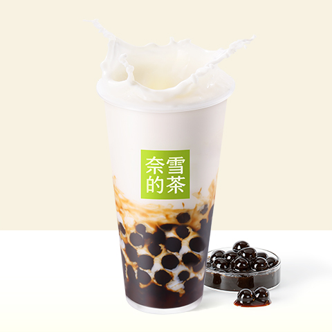 手熬黑糖珍珠鲜牛奶