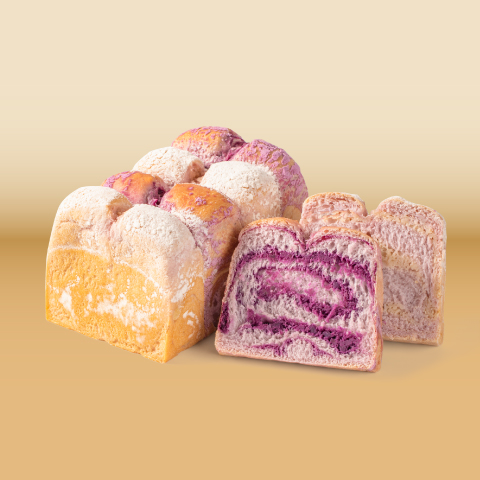 紫薯芋泥双料吐司