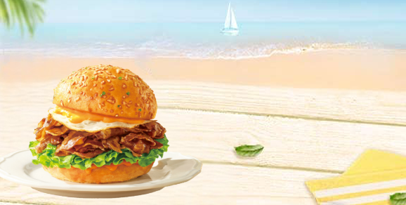 必胜客-秘汁炭烤风味牛堡