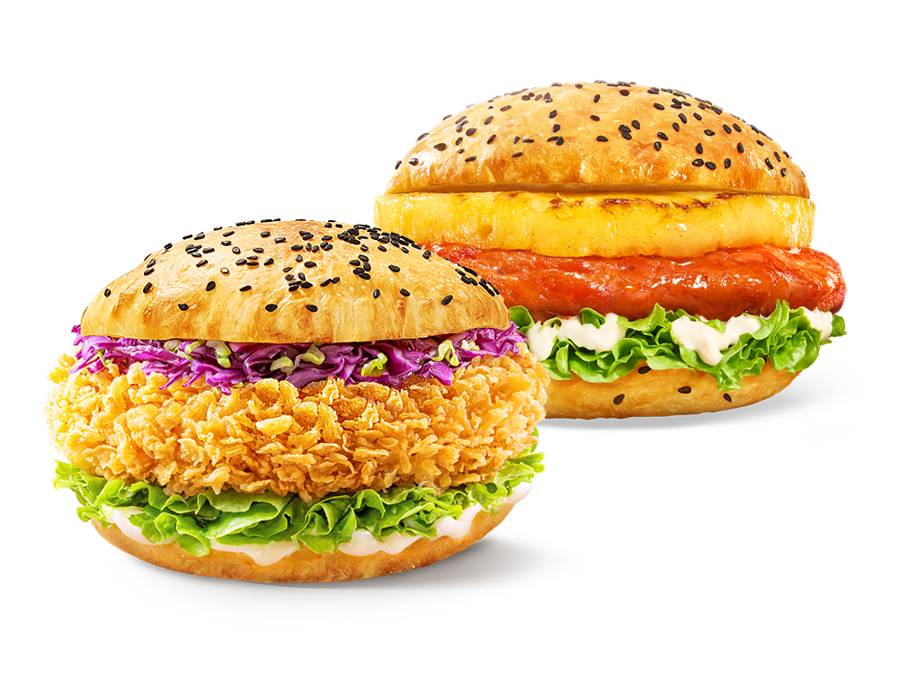 塔斯汀-【放价爆款】咸甜双拼 1+1双堡