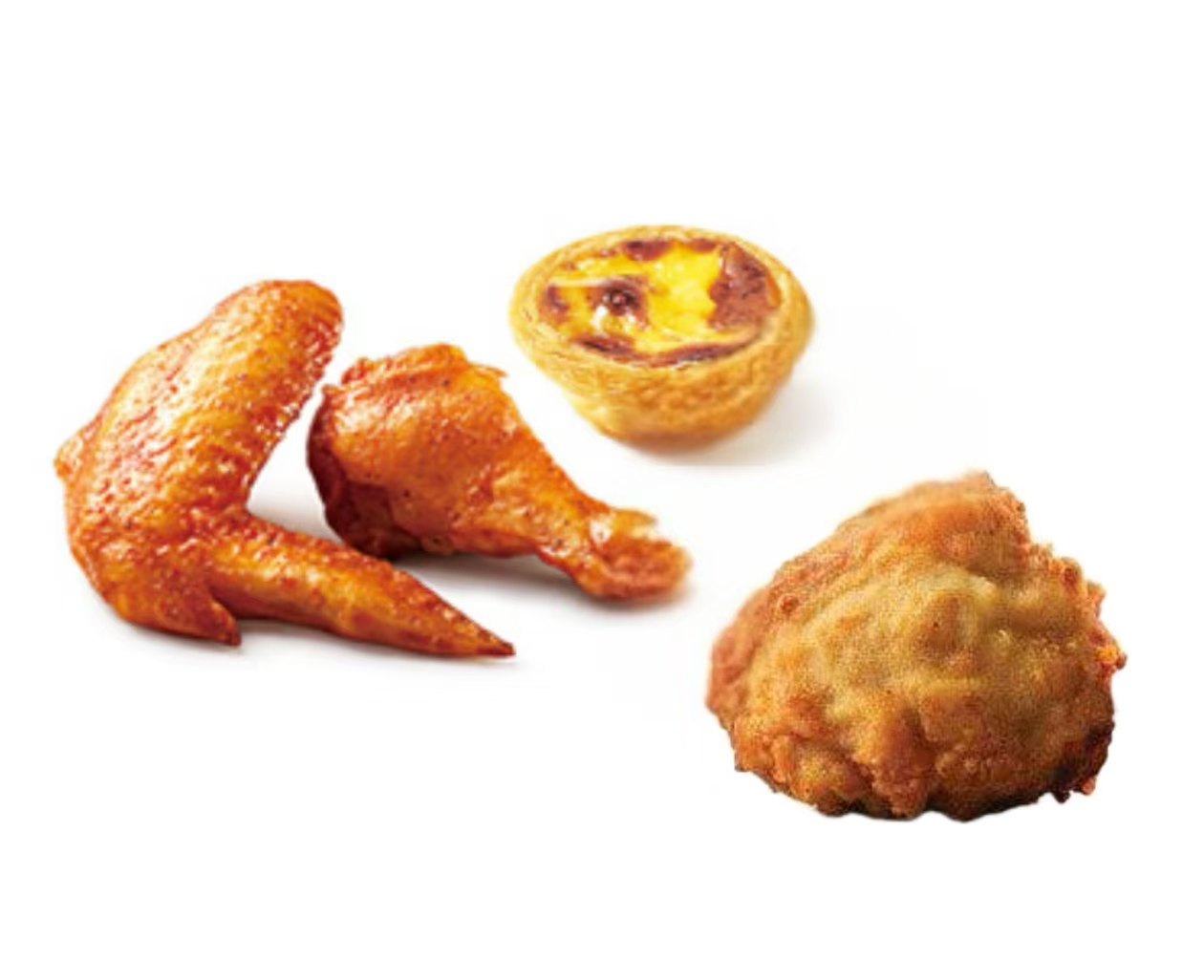 肯德基-吮指原味鸡+烤翅+蛋挞