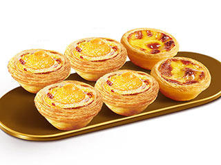 肯德基-奶黄麻薯蛋挞4只-葡式蛋挞2只