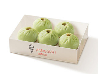 肯德基-发面小笼包（香菜牛肉）+热豆浆