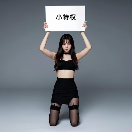 【小特权-自助兑换】29种模版美女姐姐定制高清举牌