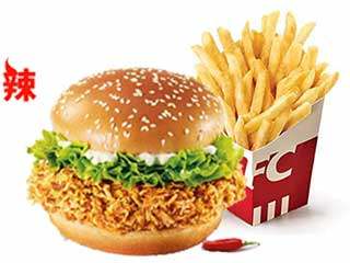 肯德基-薯条(小)+香辣鸡腿堡