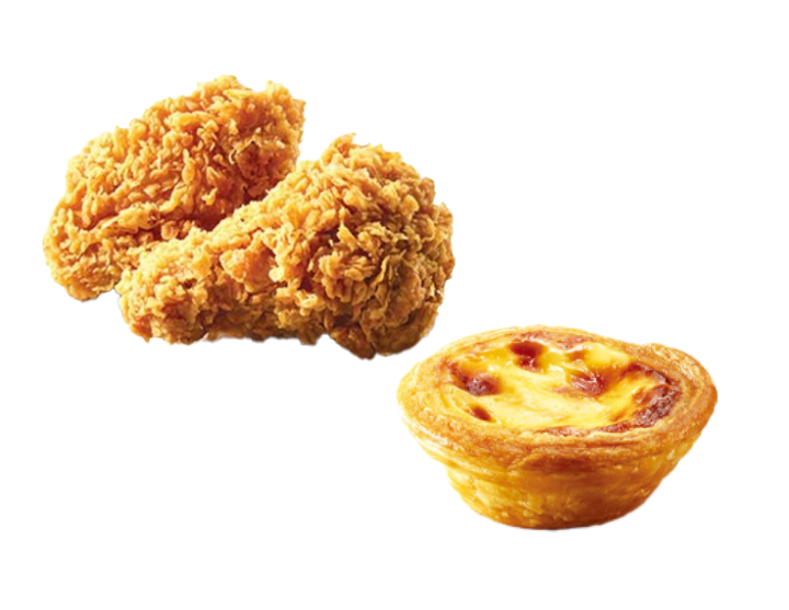 肯德基-香辣鸡翅+蛋挞