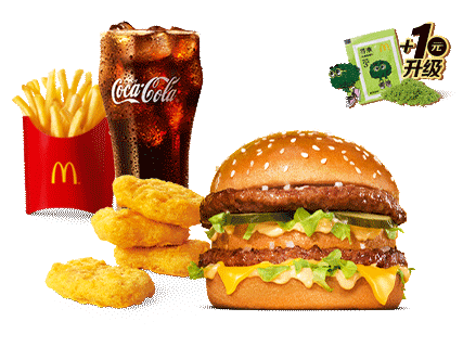 【四件套】巨无霸＋脆脆薯条＋V翅＋饮料