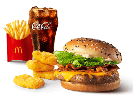 【四件套】培根安格斯＋脆脆薯条＋4个鸡块＋大饮料