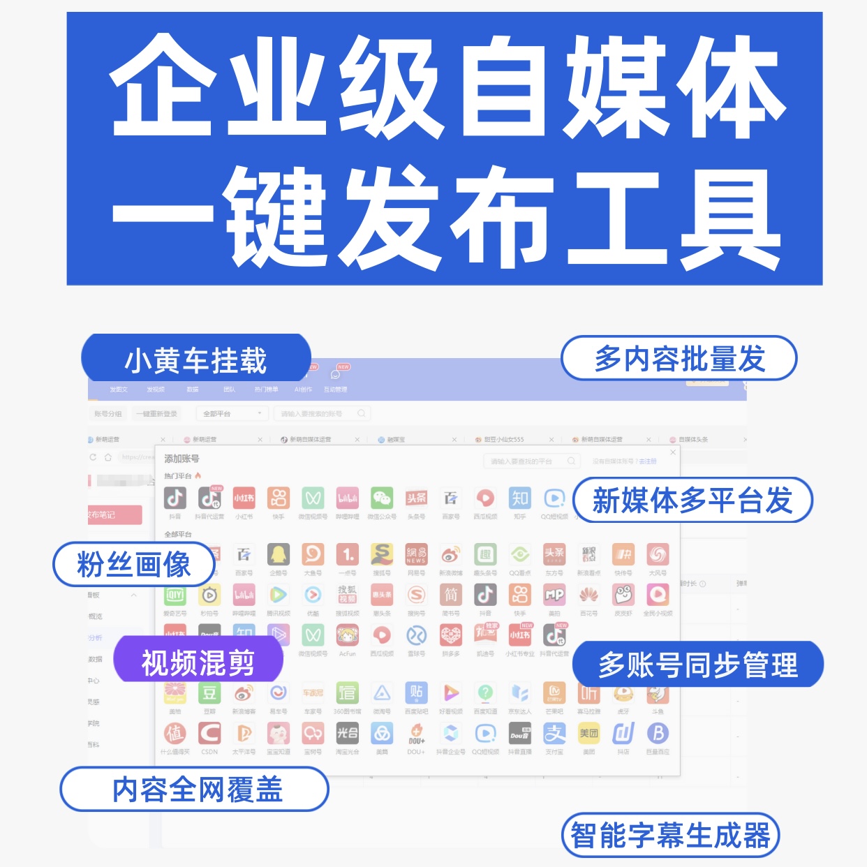 自媒体矩阵一键发布工具(电脑版)